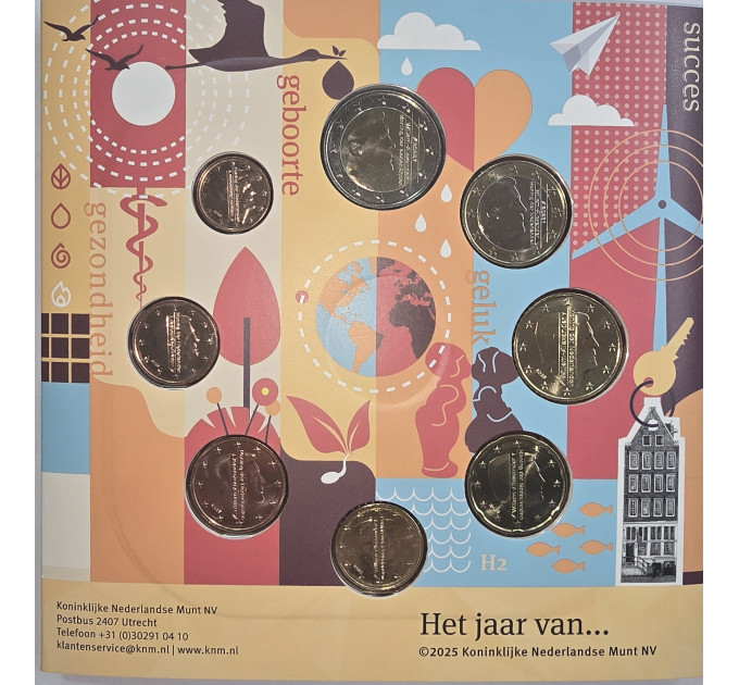 Nederland Euroset BU 2025 - Elementen - Vuur