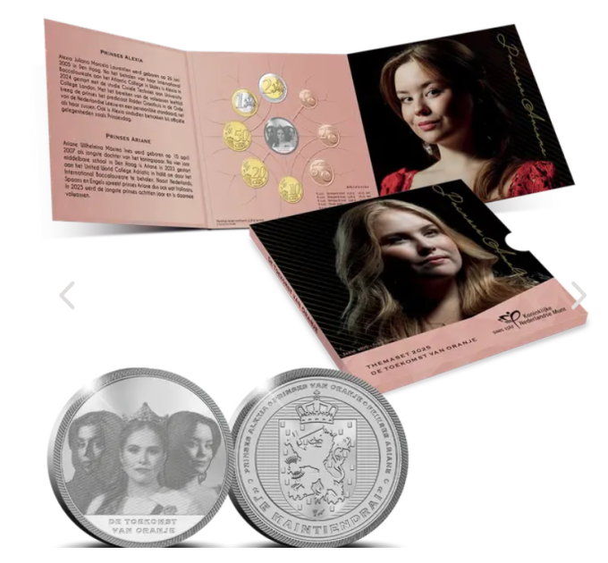 Nederland Euroset BU 2025 - Prinses van Oranje en prinsessen Alexia en Ariane