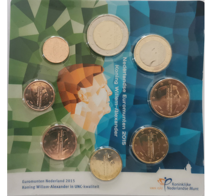 Nederlandse Euromuntset UNC 2015