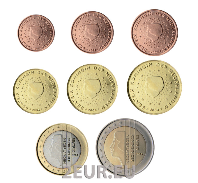 Nederlandse Euromuntset UNC 2004