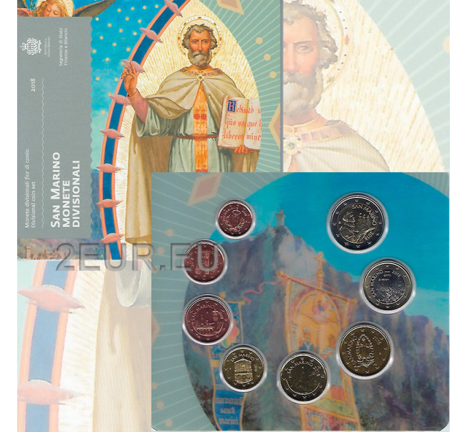 San Marino Euro set BU 2018