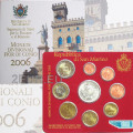 San Marino Euro set BU + 5 euro Zilveren munt 2006