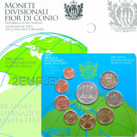 San Marino Euro set BU + 5 euro Zilveren munt 2008