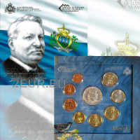 San Marino Euro set BU + 5 euro Zilveren munt 2012