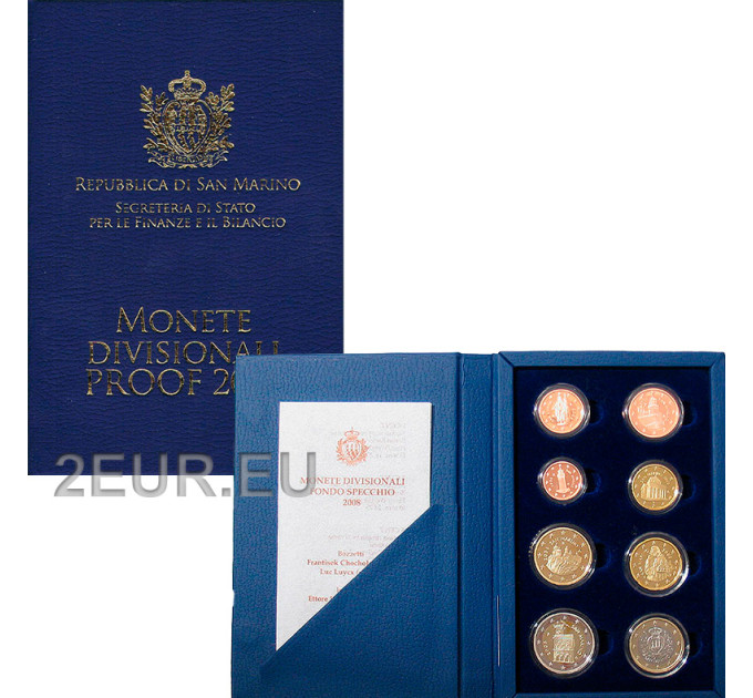 San Marino 2008 - Euro set proof