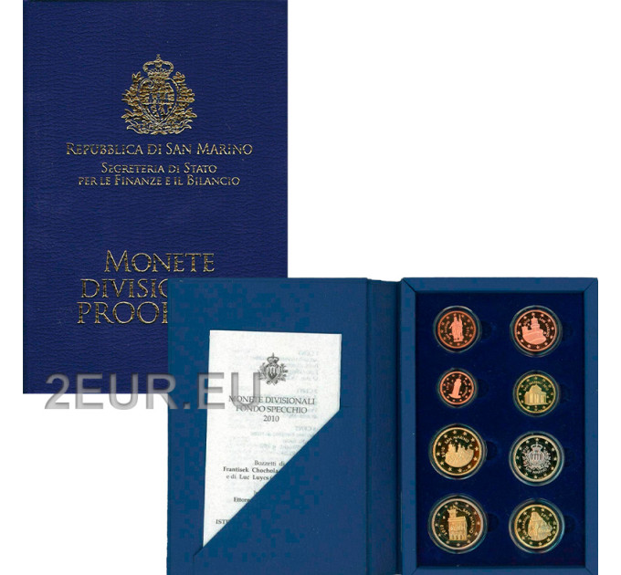 San Marino 2010 - Euro set proof