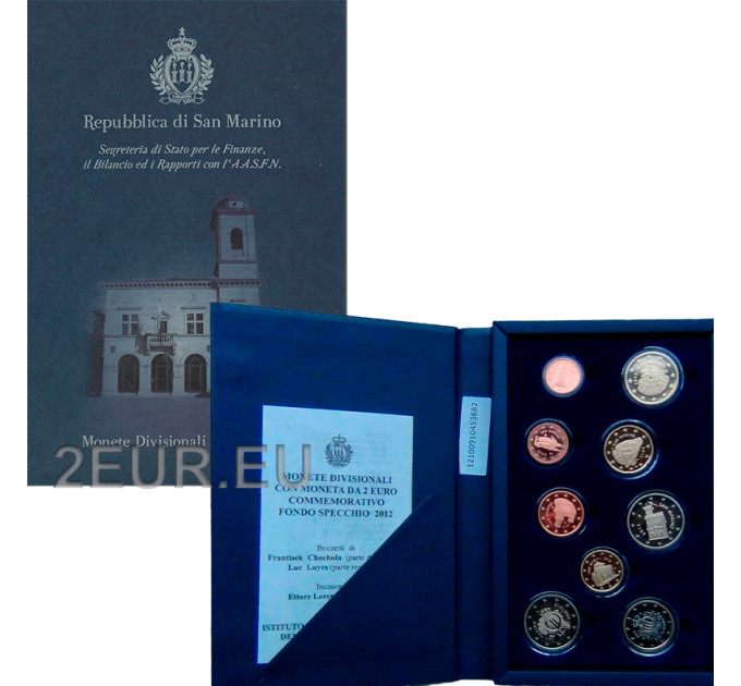 San Marino 2012 - Euro set proof