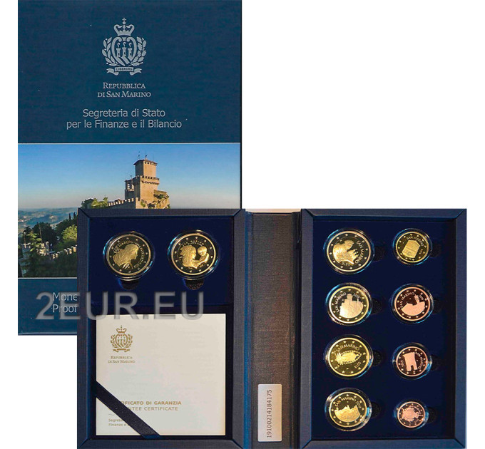 San Marino 2019 - Euro set proof