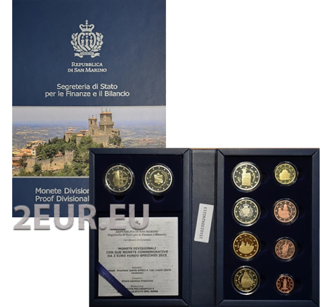 San Marino 2015 - Euro set proof