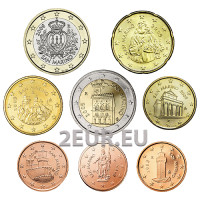 San Marino Euromuntenset UNC 2009