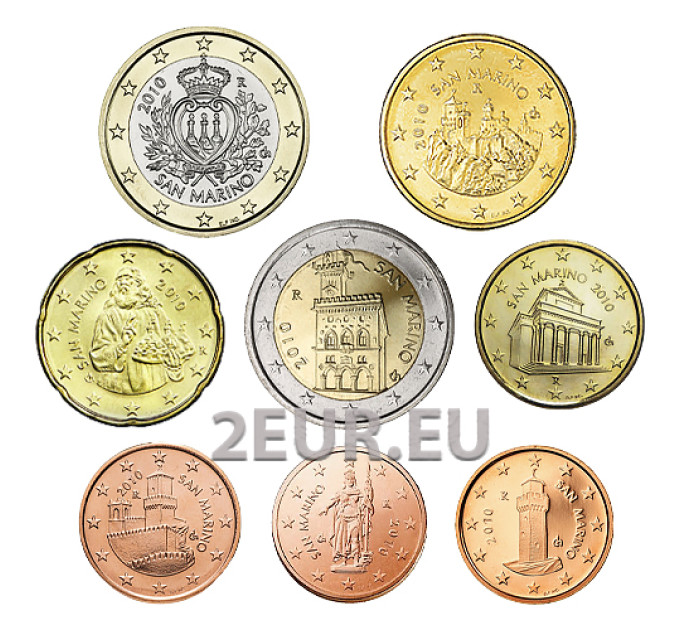 San Marino Euromuntenset UNC 2010