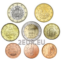 San Marino Euromuntenset UNC 2012