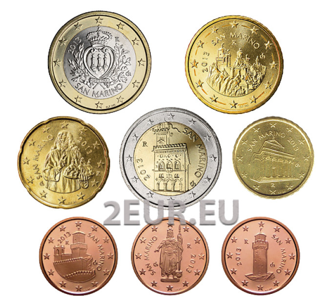 San Marino Euromuntenset UNC 2013
