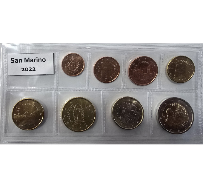 San Marino Euromuntenset UNC 2022