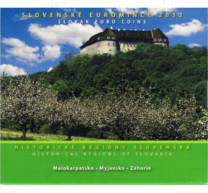 Slovakia Euromuntenset BU 2012 - Historische regio's van Slowakije - Malokarpatsko, Myjavsko, Zahorie