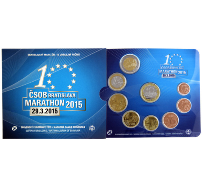 Slovakia Euromuntenset BU 2015 - 10e verjaardag van de Bratislava Marathon
