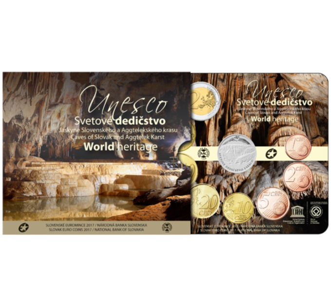 Slovakia Euromuntenset BU 2017 - UNESCO in Slowakije - Grotten van de Slowaakse Karst