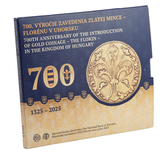 Slovakia Euromuntenset BU 2025 - 700e verjaardag van de introductie van de gouden munt - de Florin