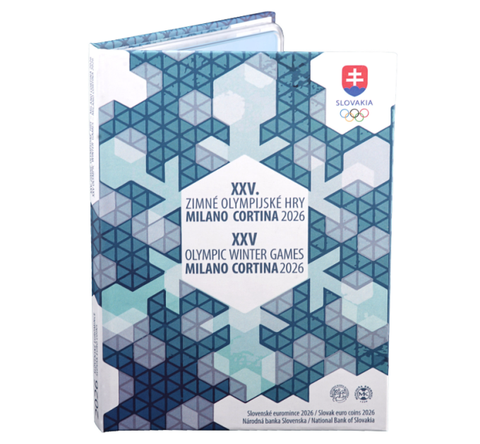 Slovakia Euro set  proof 2026 - Olympische Winterspelen, Milaan - Cortina