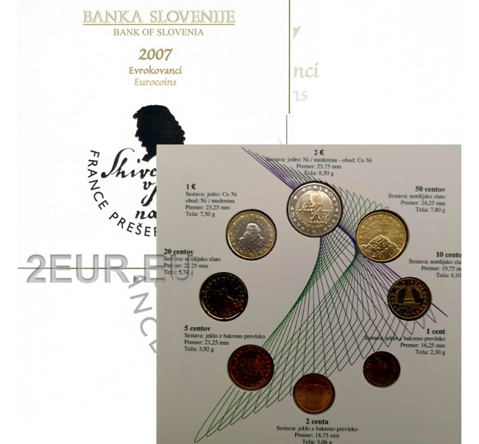 Slovenië Euro set BU 2007