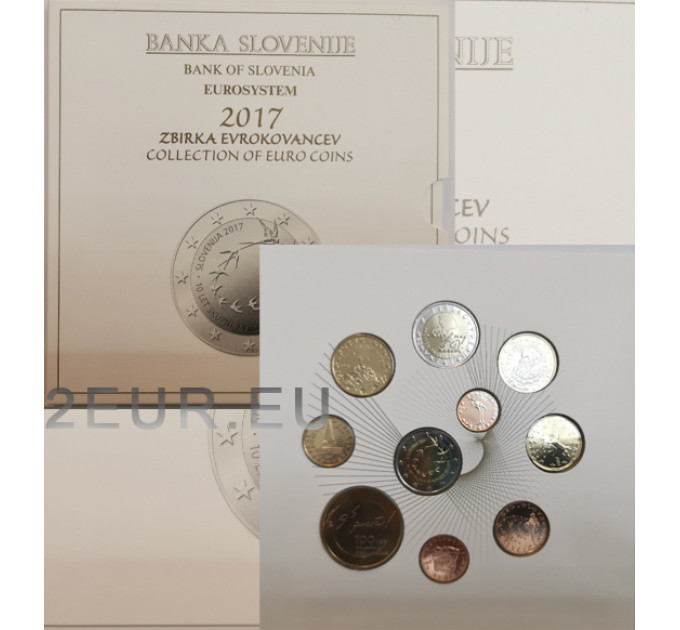Slovenië Euro set BU 2017 
