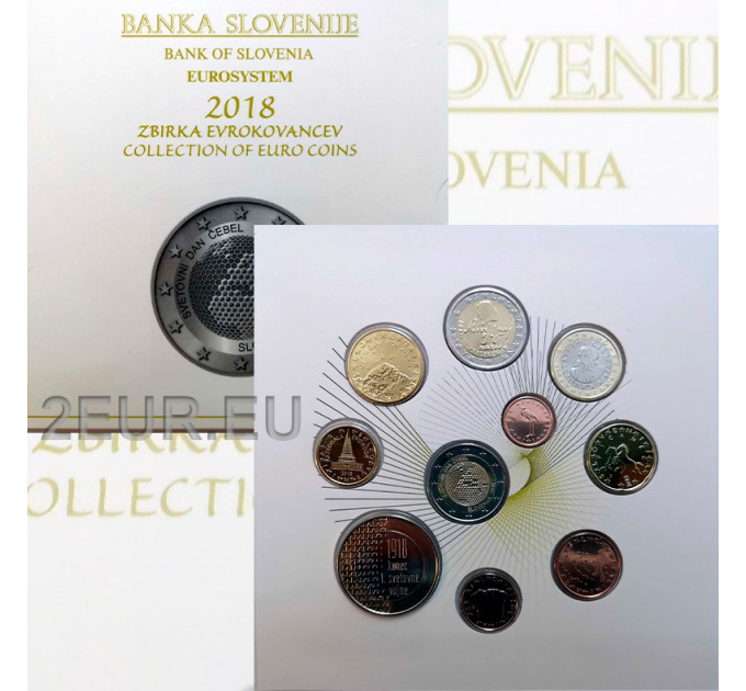 Slovenië Euro set BU 2018