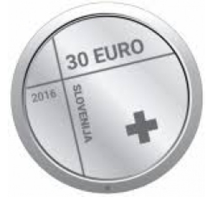 Slovenië 30 euro zilver proof 2016 - 150e verjaardag van het Rode Kruis in Slovenië