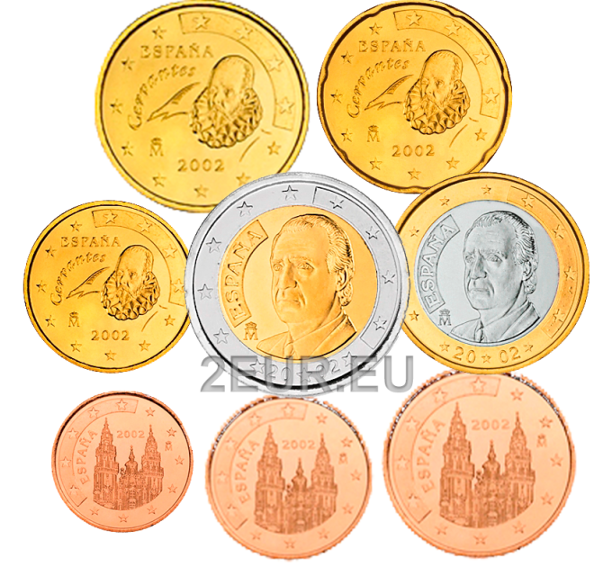 Spanje Euroset UNC 2002