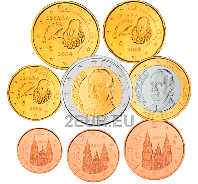 Spanje Euroset UNC 2004