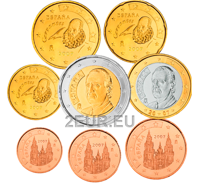 Spanje Euroset UNC 2007
