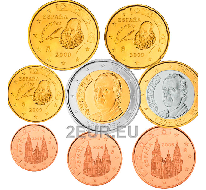 Spanje Euroset UNC 2009