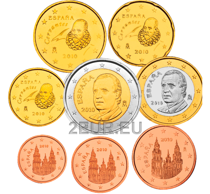Spanje Euroset UNC 2010