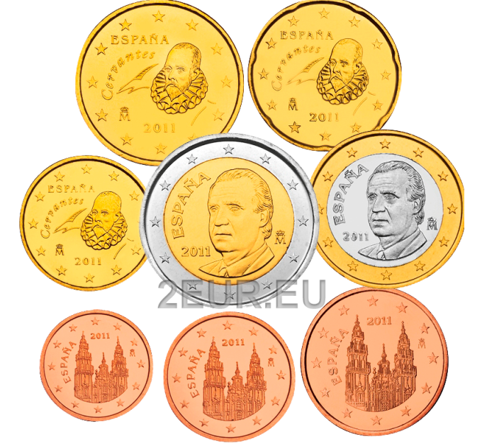 Spanje Euroset UNC 2011