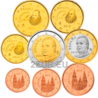 Spanje Euroset UNC 2012