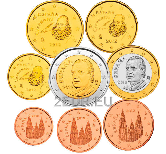 Spanje Euroset UNC 2012