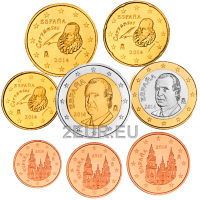 Spanje Euroset UNC 2014