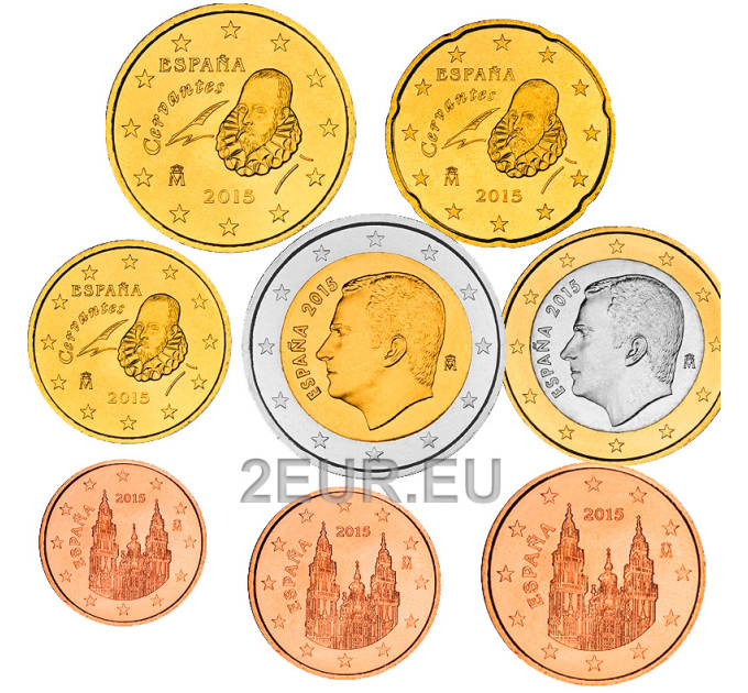 Spanje Euroset UNC 2015