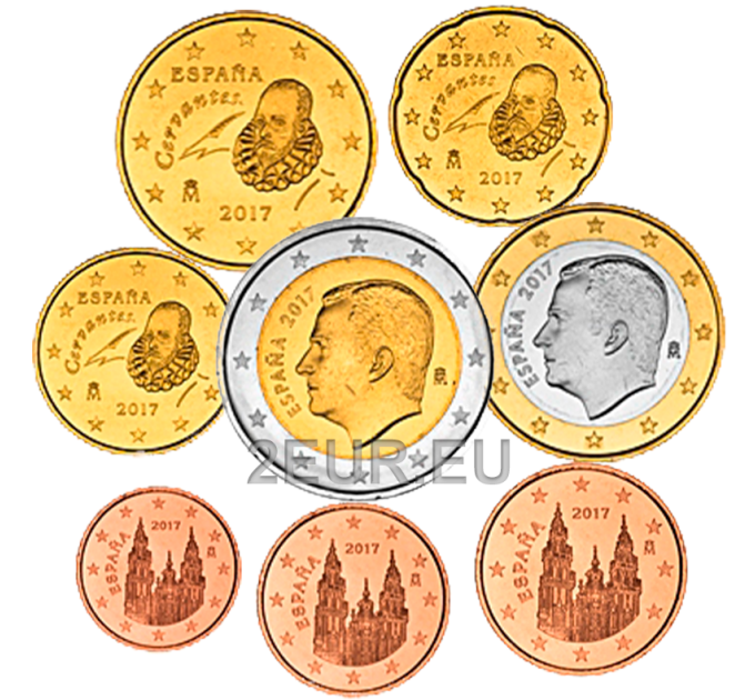Spanje Euroset UNC 2016