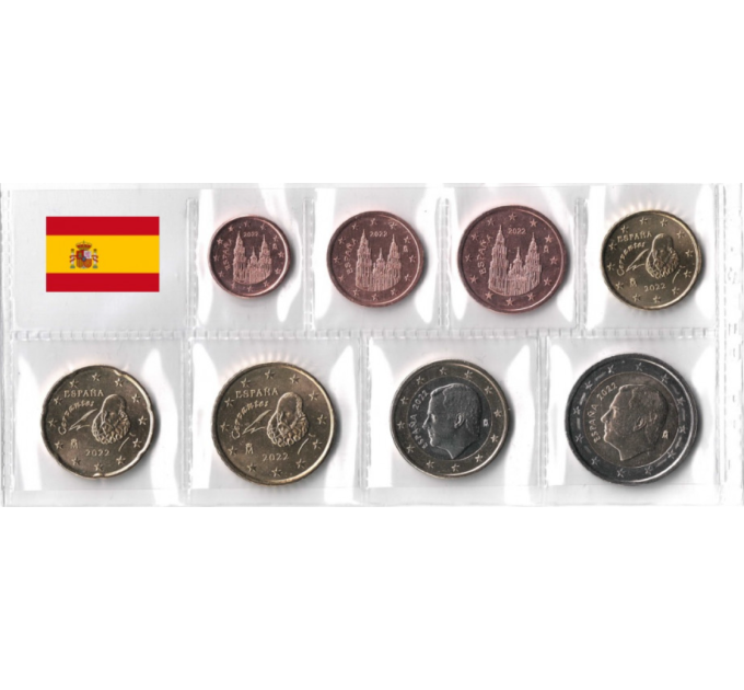 Spanje Euroset UNC 2022