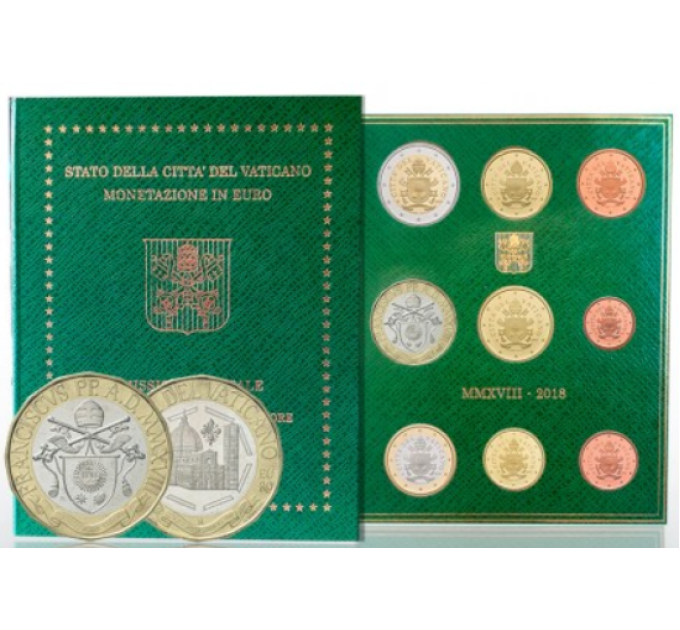 Vaticaan set BU + 5 EURO 2018 - 600e verjaardag van de koepel van Santa Maria del Fiore