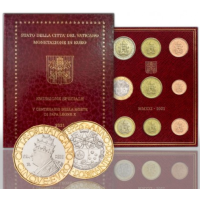 Vaticaan set BU + 5 EURO 2021 - 500e sterfdag van Paus Leo X