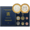 Vaticaan set BU + 5 EURO 2022 - 100e sterfdag van paus Benedictus XV