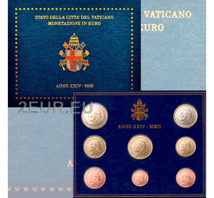 Vaticaan set BU 2002 - Euromuntenset