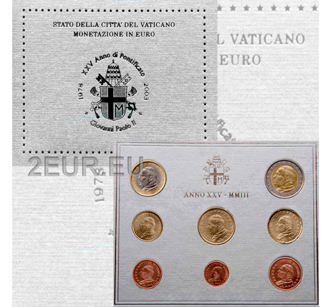 Vaticaan set BU 2003 - Euromuntenset