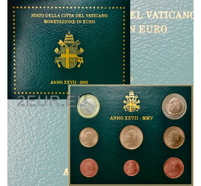 Vaticaan set BU 2005 - Euromuntenset