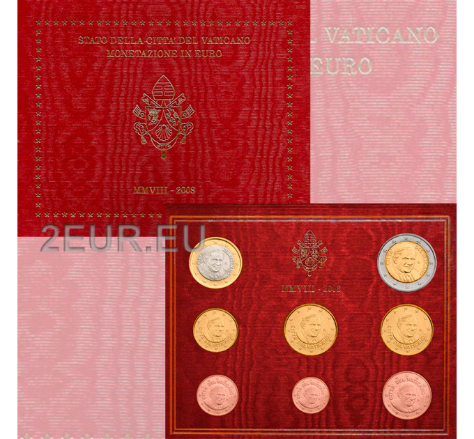 Vaticaan set BU 2008 - Euromuntenset