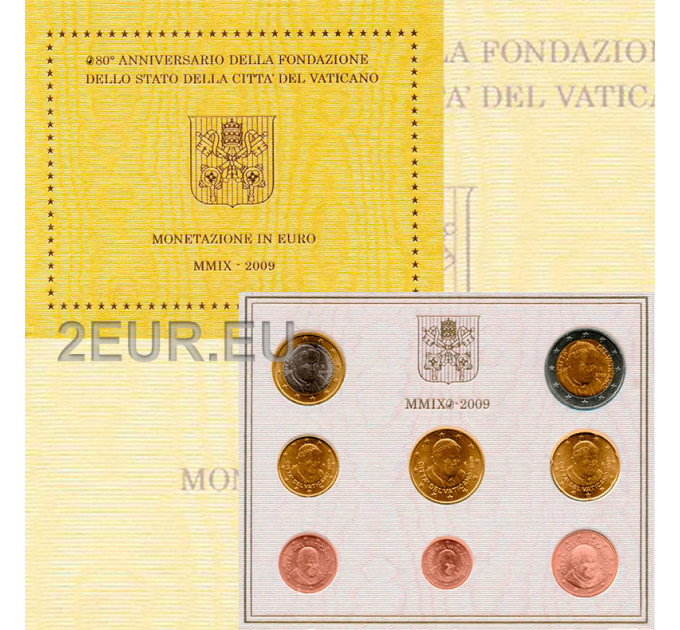 Vaticaan set BU 2009 - Euromuntenset