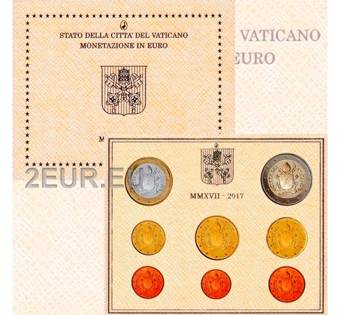 Vaticaan set BU 2017 - Euromuntenset