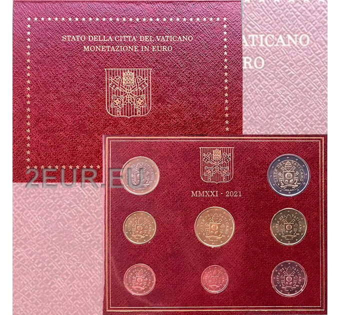 Vaticaan set BU 2021 - Euromuntenset