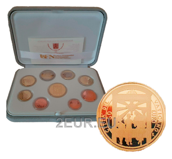 Vaticaan set proof goud 2020 - Euromuntenset